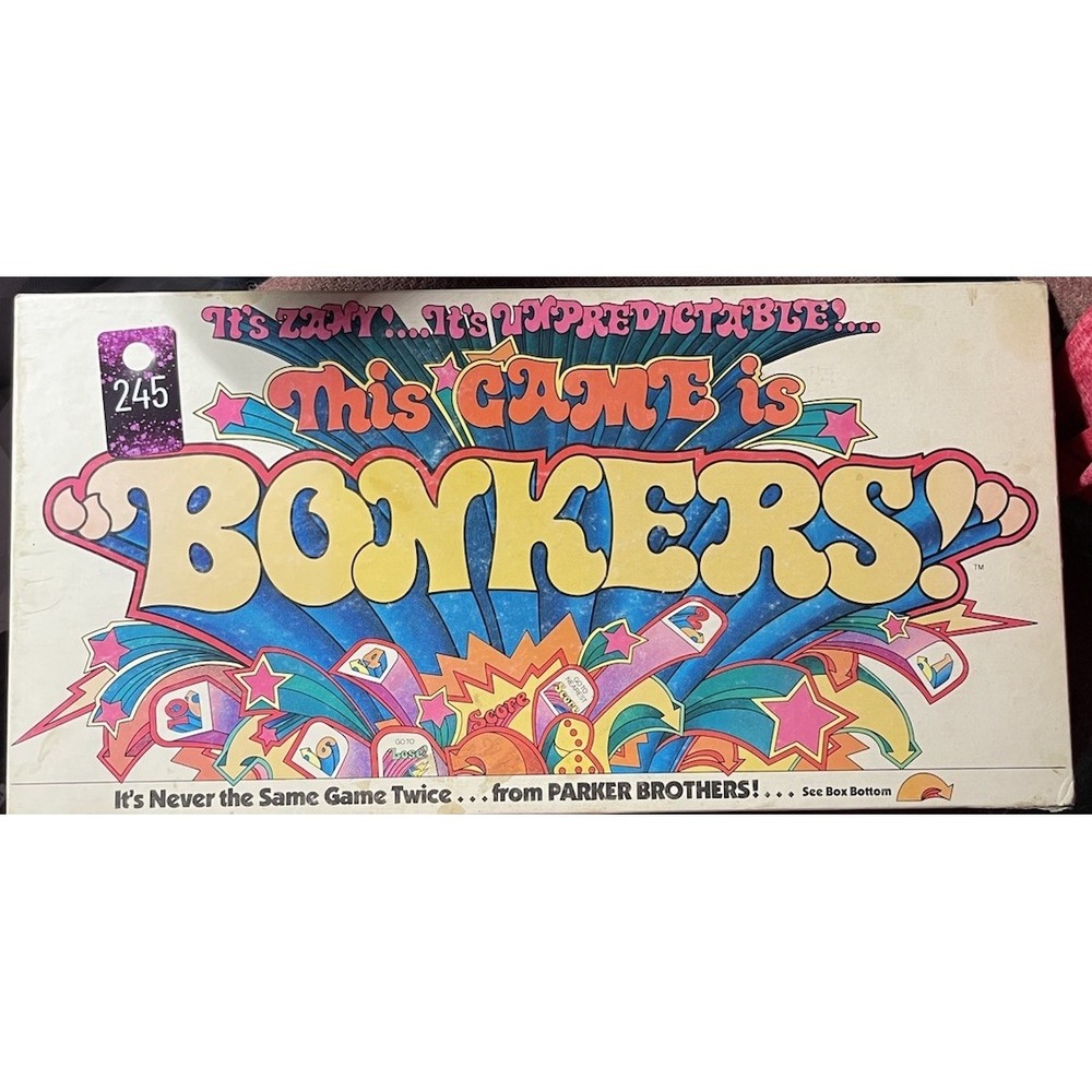VNTG This Game is Bonkers COMPLETE Parker Brothers 1978 Classic Board Game W/ins